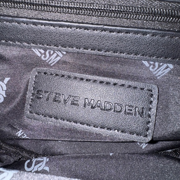 Steve Madden Black Glitter Women's Bag cross shoulder or waist - Picture 5 of 6